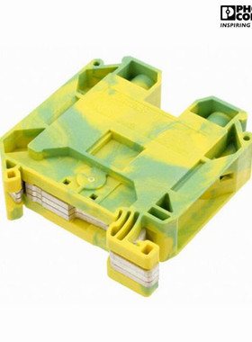 菲尼克斯黄绿色相间 UT 35-PE 3044241 接地端子螺钉式连接线排座