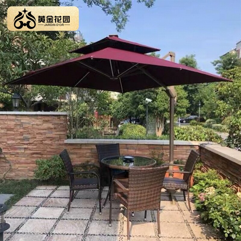 Golden Gardens villa Outdoor Umbrella Sunshade Patio umbrella outdoor Parasol Super large balcony Rome Terracein the Residential furniture , Outdoor/Patio furniture , Umbrellas , Umbrellas  category - from Buy2taobao.com to provide professional Taobao agent buy service