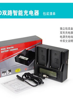 适用佳能LP-E19电池充电器1DX2 1Dx 1DX markII 1Ds Mark3 LP-E4N 双充LCd相机充电器1DX3数码座充 LPE19