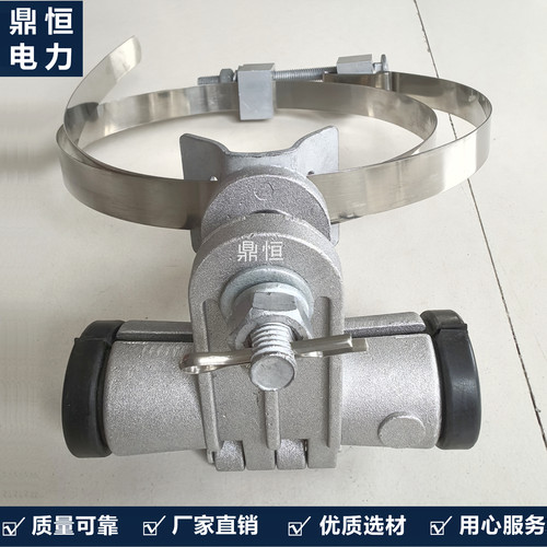 adss光缆直线悬垂线夹带钢带抱箍