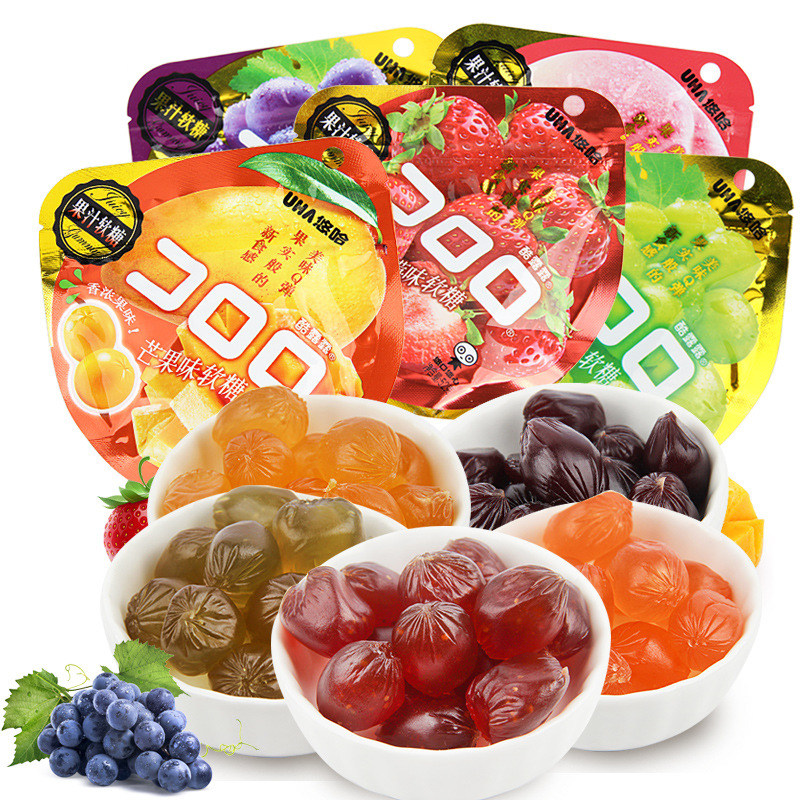UHA悠哈味觉糖酷露露葡萄果汁软糖爆浆糖果52g*3网红休闲零食品在类目 零食/坚果/特产, 糖果零食/果冻/布丁, 糖果中 - 来自Buy2taobao.com提供专业的淘宝代购服务
