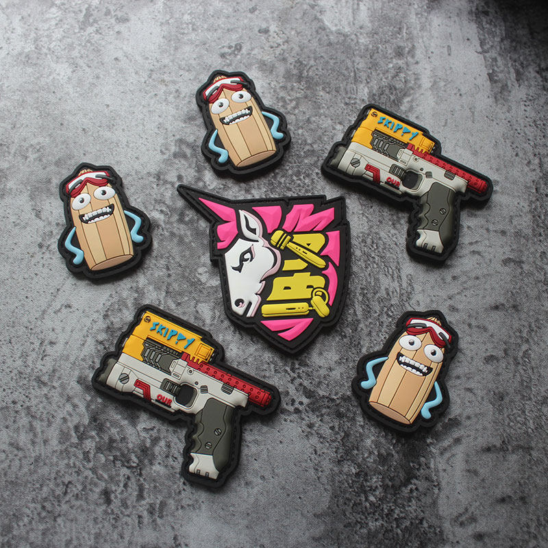 q版武器魔术贴四季宝skippy士气章pvc章话痨赛博朋克2077武器章