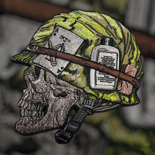 骷髅大兵士气章刺绣魔术贴