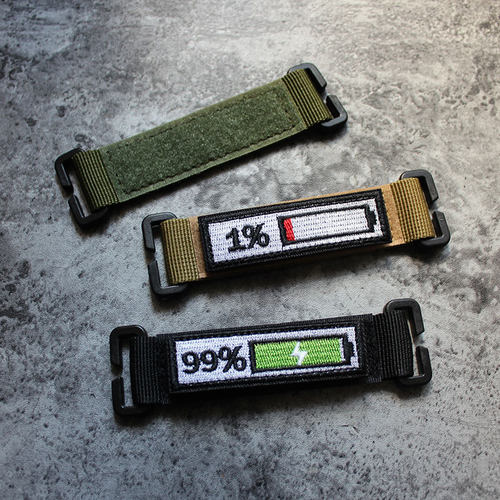 没有魔术贴的背包也可以用臂章