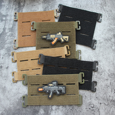 战术背心织带扩展毛面魔术贴底座