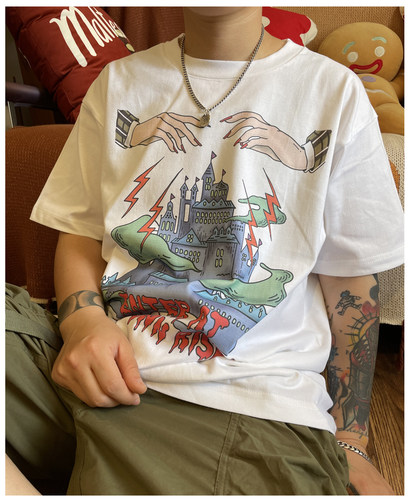 短袖T恤摇滚乐队男女款上衣潮牌