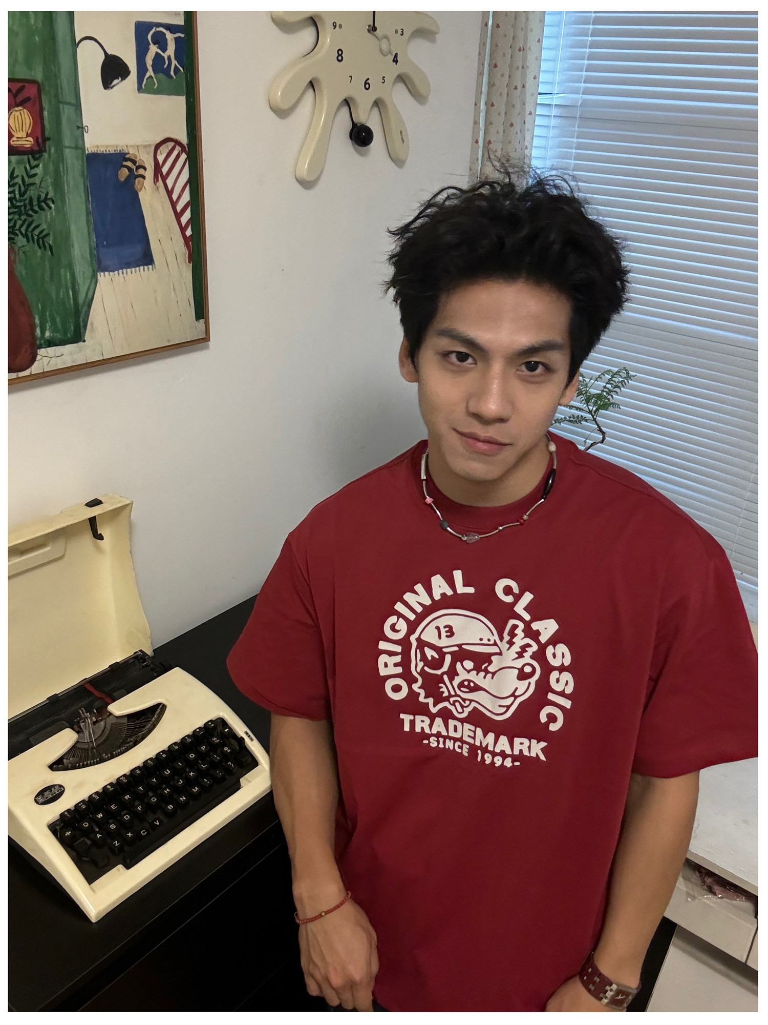 美式复古vintage古着棒球狗狗印花男短袖百搭T恤 小众潮男女纯棉