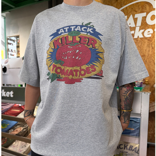 赵土豆邪恶的番茄头美式复古卡通趣味恶搞短袖T恤男女款纯棉半袖