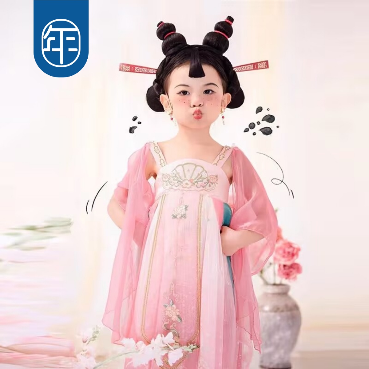 齐胸连衣裙女孩新款古风汉服夏季