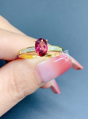 s925银戒指空托椭圆形4*6 5*76*8 7*9 8*109*11mm代镶翡翠 水晶 x