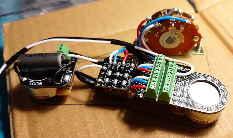 定制 免焊接ibanez  prs 电吉他切单电路 双拾音器用