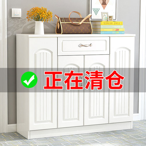 欧式鞋柜家用门口2023新款爆款高立式实木大容量入户玄关收纳柜
