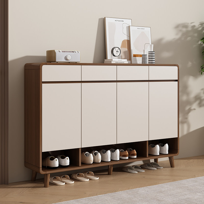 鞋柜家用门口室内实木2025新款爆款入户玄关收纳一体靠墙门外鞋架,住宅家具,鞋柜,淘宝优惠券,粉丝福利购,淘宝优惠卷