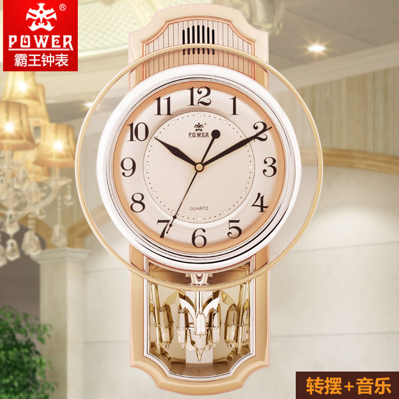 霸王转摆挂钟动感工艺装饰16种音乐报时挂钟客厅家居静音创意摆钟|ruв категории начало ежедневно, часы, настенные часы - от Buy2taobao.com для оказания профессиональной услуги покупки агента Taobao