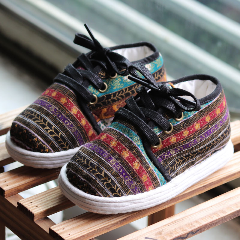 纯手工男女保暖棉布鞋加厚系带