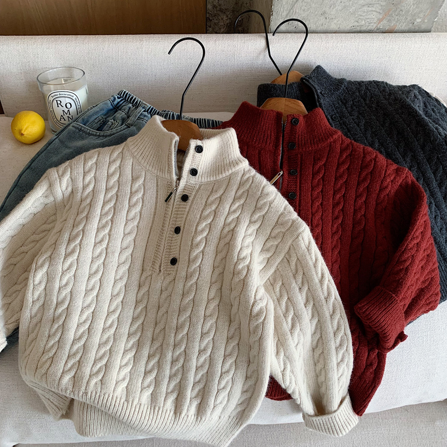 韩国进口儿童毛衣男童加厚针织衫