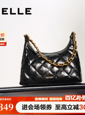 百丽包包女新款商场同款小香风礼物大容量单肩斜挎腋下包X7206AX5