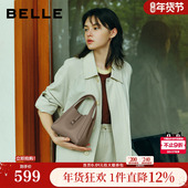 百丽包包女2026春头层牛皮mini菜篮子单肩斜挎手提包BL889BX6