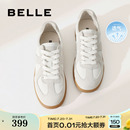 B099预 刘雯同款 百丽散文诗女网面透气运动小白鞋 复古德训鞋 子拖鞋