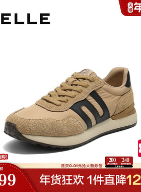 百丽男鞋厚底休闲德训运动鞋男士25秋新商场款慢跑阿甘鞋D5V03CM5