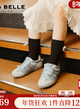 百丽童鞋芭蕾风德训鞋休闲鞋秋冬新款女运动休闲鞋15230C85