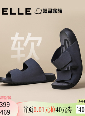 明星同款百丽男鞋吐司凉拖鞋男士真牛皮勃肯夏季软底休闲8GG01BT