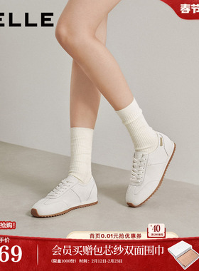 百丽复古阿甘德训鞋女2026春季新款薄底休闲运动鞋子F6Q1DAM6