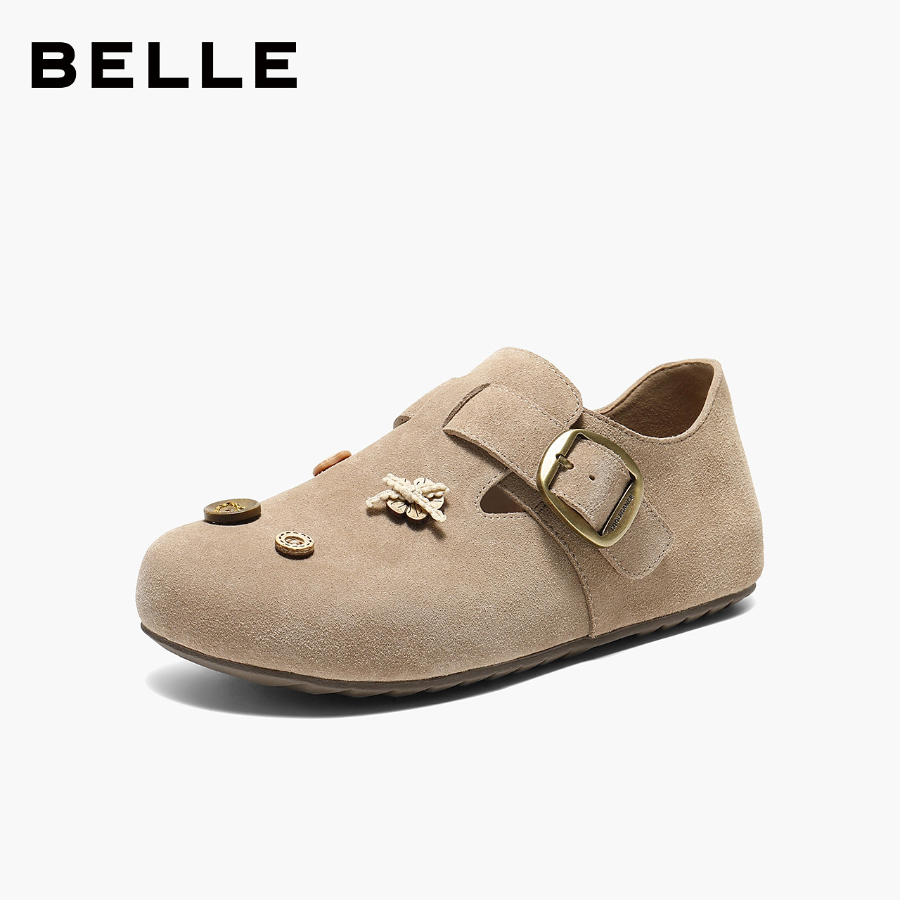 【1月新品试用】百丽小福马吐司毛毛勃肯鞋棉鞋新年雪地靴,女鞋,勃肯鞋/软木鞋,淘宝优惠券,粉丝福利购,淘宝优惠卷