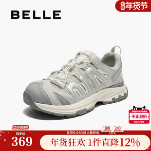 百丽女鞋子厚底增高老爹鞋女秋季新款休闲运动鞋子E2C1DCM5