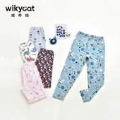 单条装 秋冬威奇猫儿童兰精莫代尔薄款 线裤 打底裤 180克 单挑秋裤