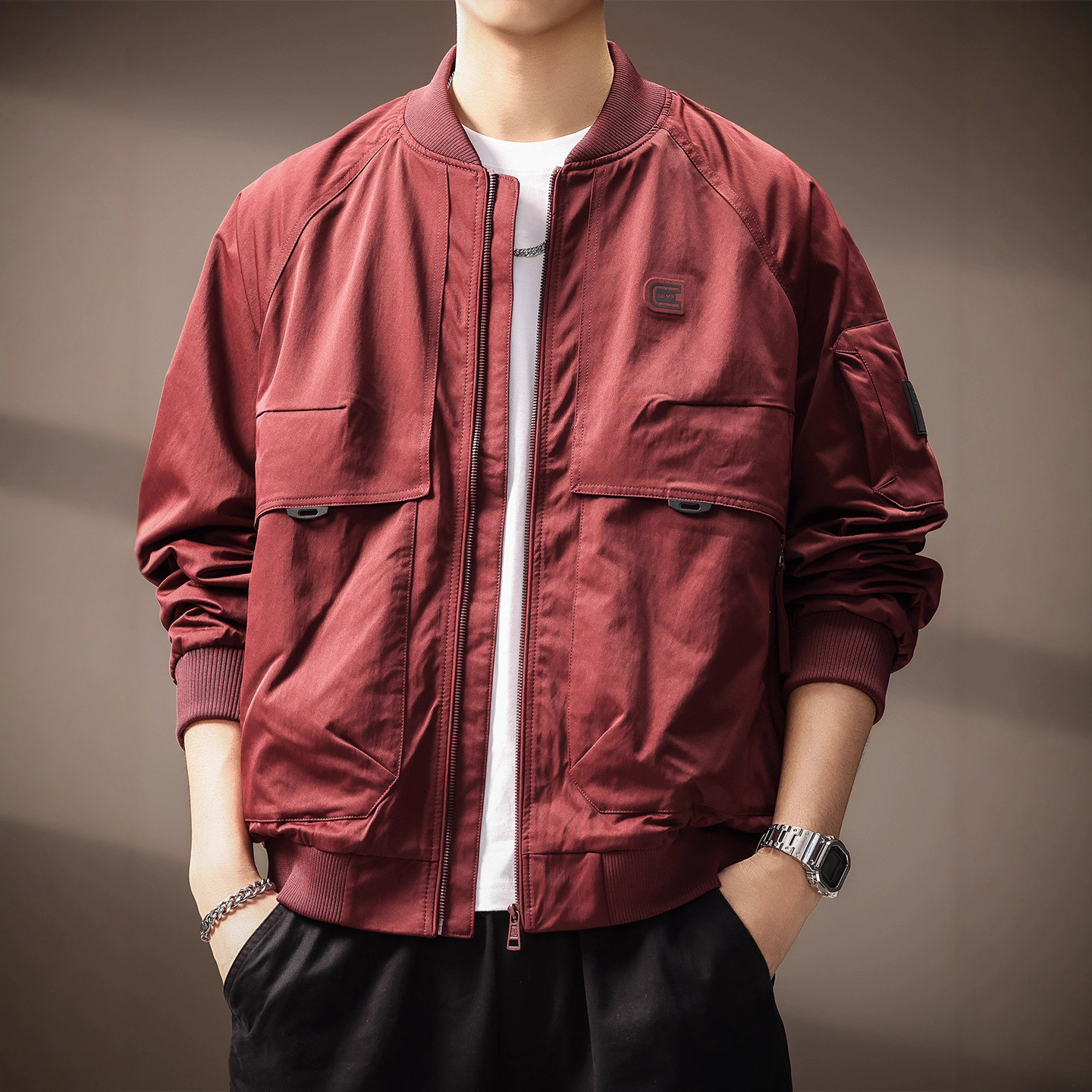 高端飞行员棒球服男夹克