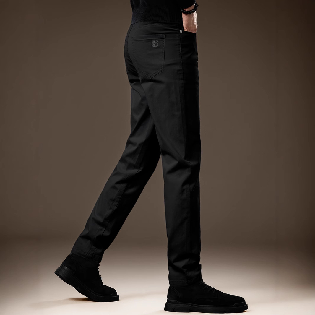 韩版弹力修身男休闲西裤