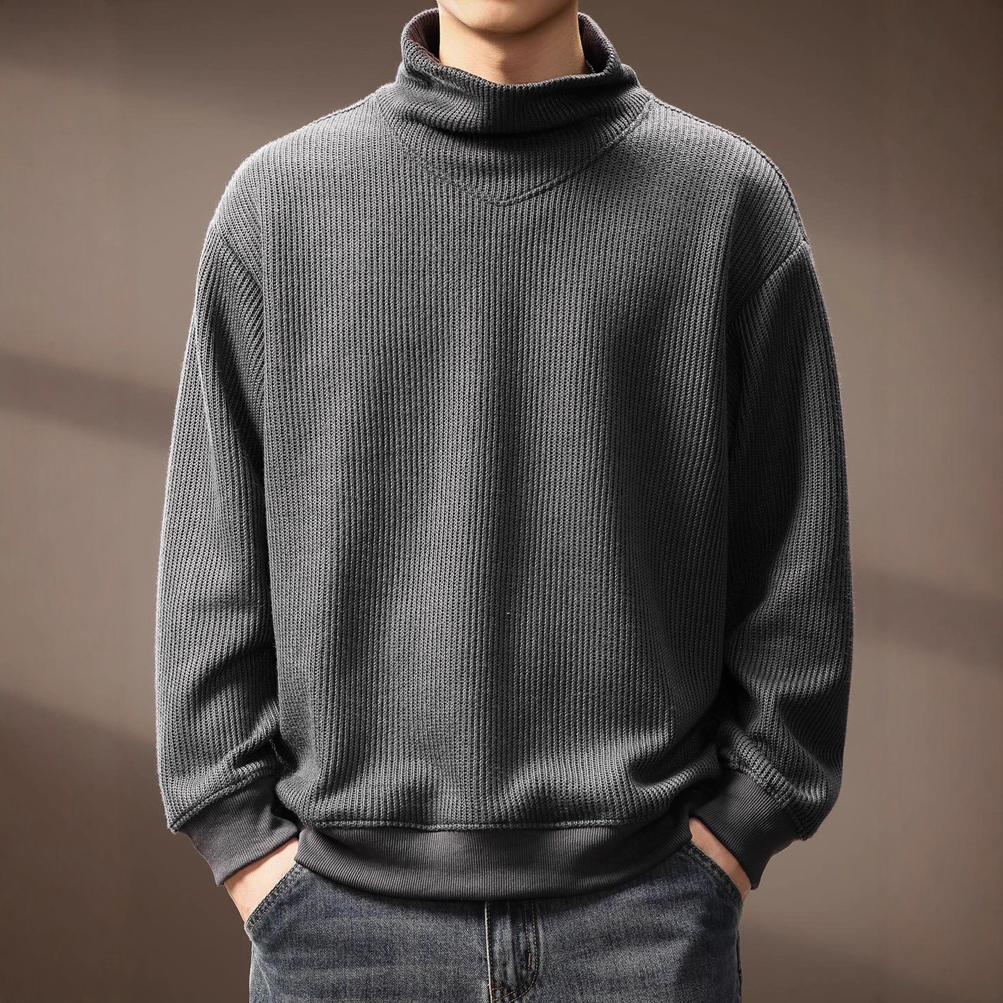 高街潮牌条纹重磅男卫衣