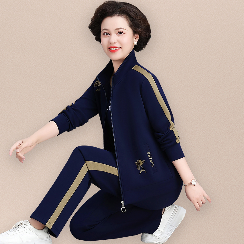 洋气妈妈秋装新款三件套