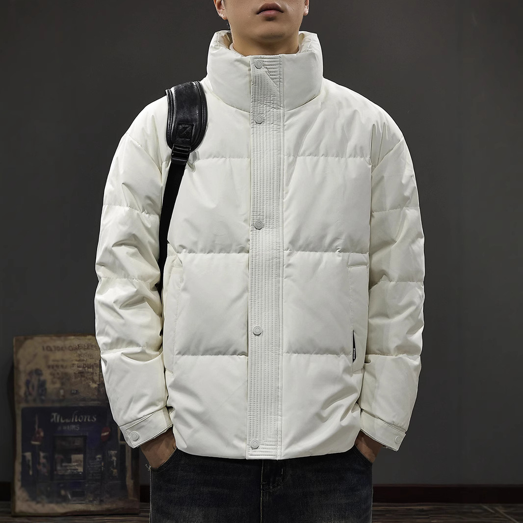 冬季新款鸭绒羽绒服男加厚保暖