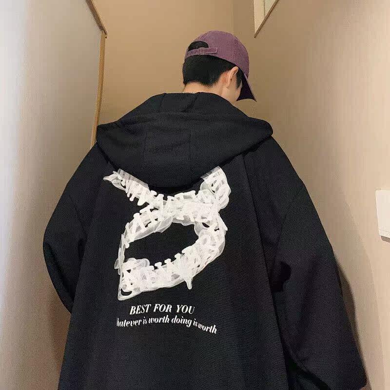 Foss Phil美式连帽卫衣男春秋冬款感街头宽松外套chis港风休闲潮怎么样,好用不?