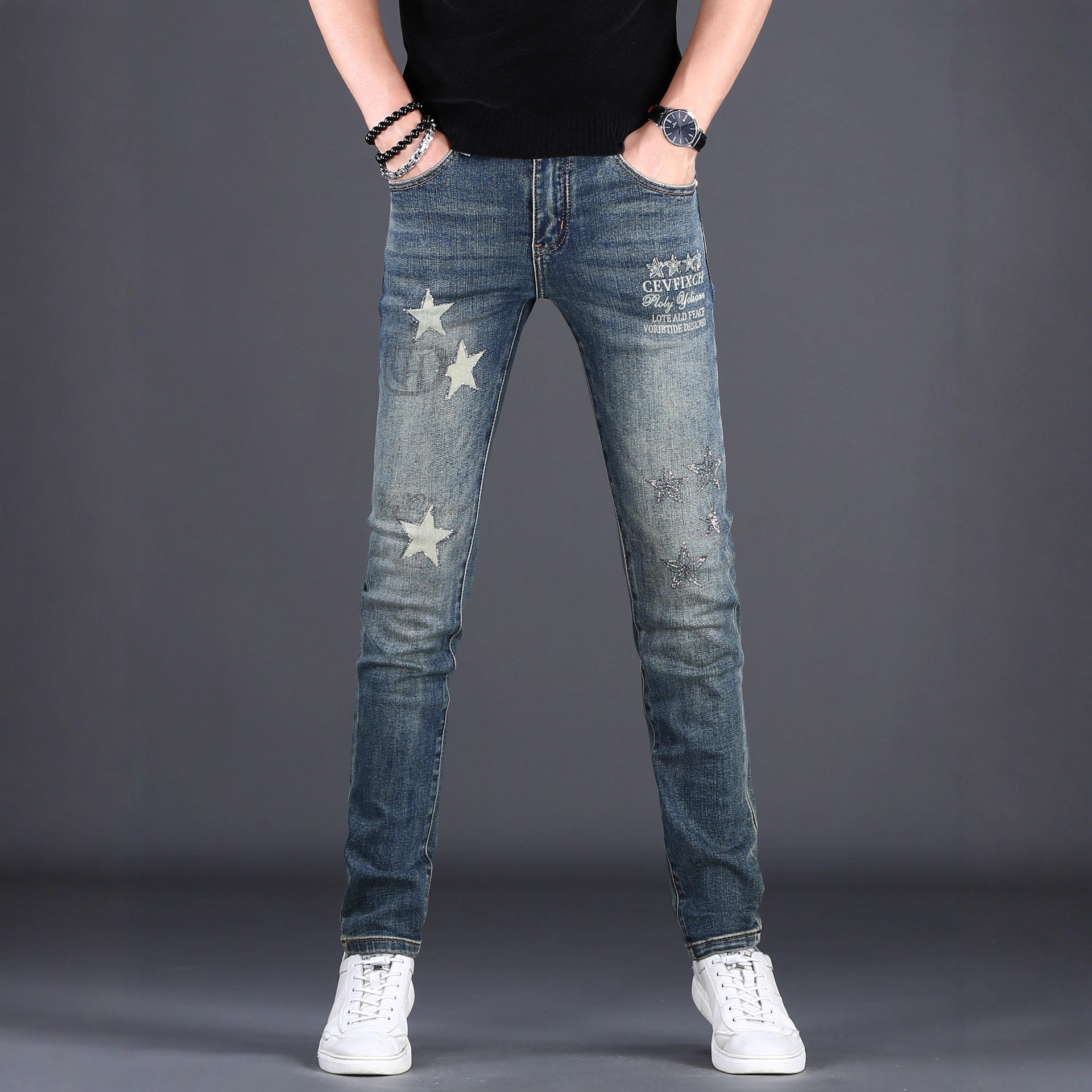 2025新款潮牌轻奢男牛仔裤