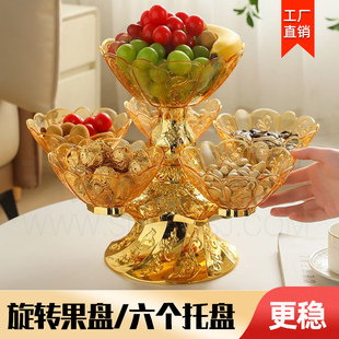 果盘客厅茶几家用水果盘高级感轻奢零食干果盘糖果盒高端精致颜值