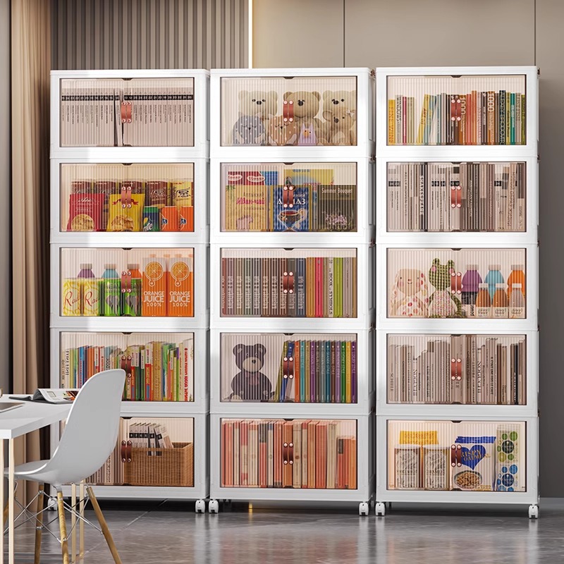 日本书包置物架可移动小推车书本收纳层架神器家用放书包桌下滑轮