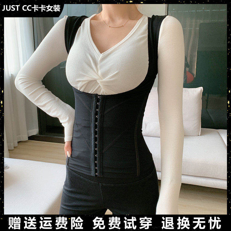 卡卡女装旗舰正品365度显瘦产后宝妈托胸收腹收腰美背修身塑身衣