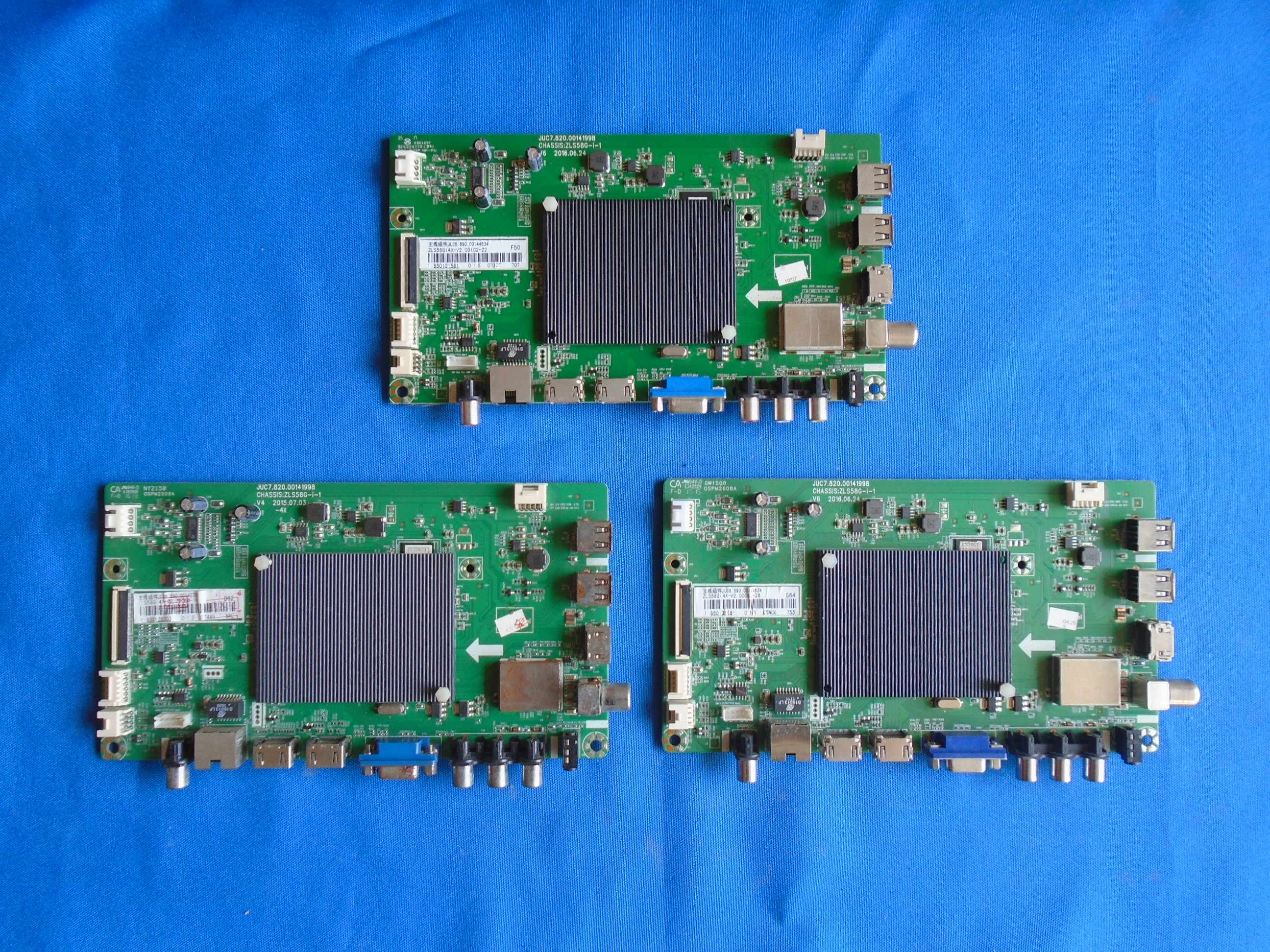 AA原装长虹55U3C 55U1 主板号JUC7.820.00141998屏C550U15-E2-L