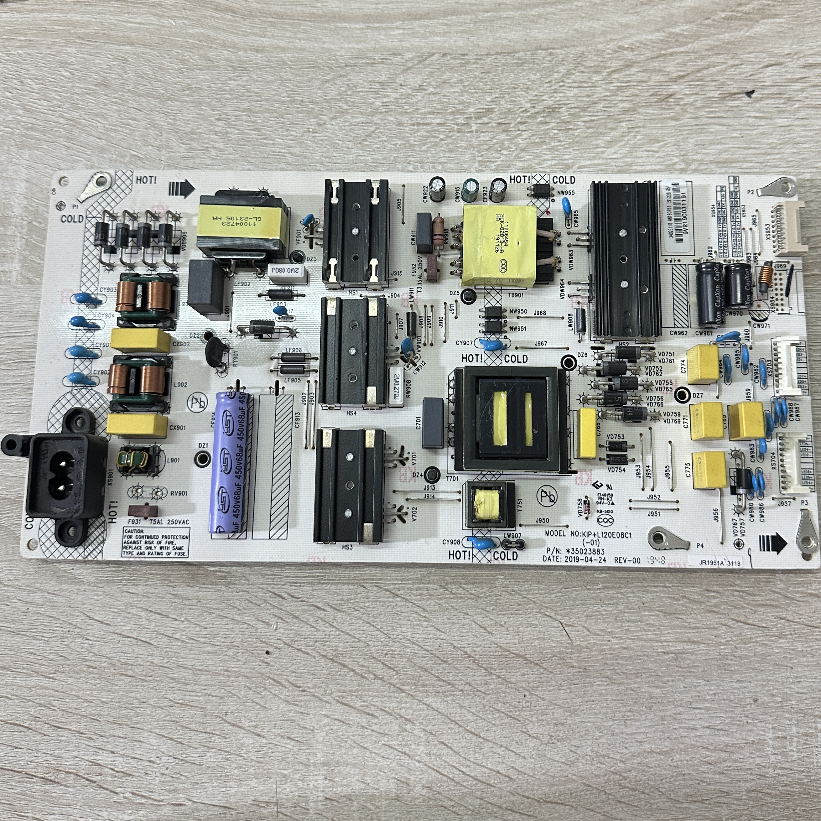 A原装康佳 65A9 LED58K1/55K1电源板 34023639 35023883 超新实拍