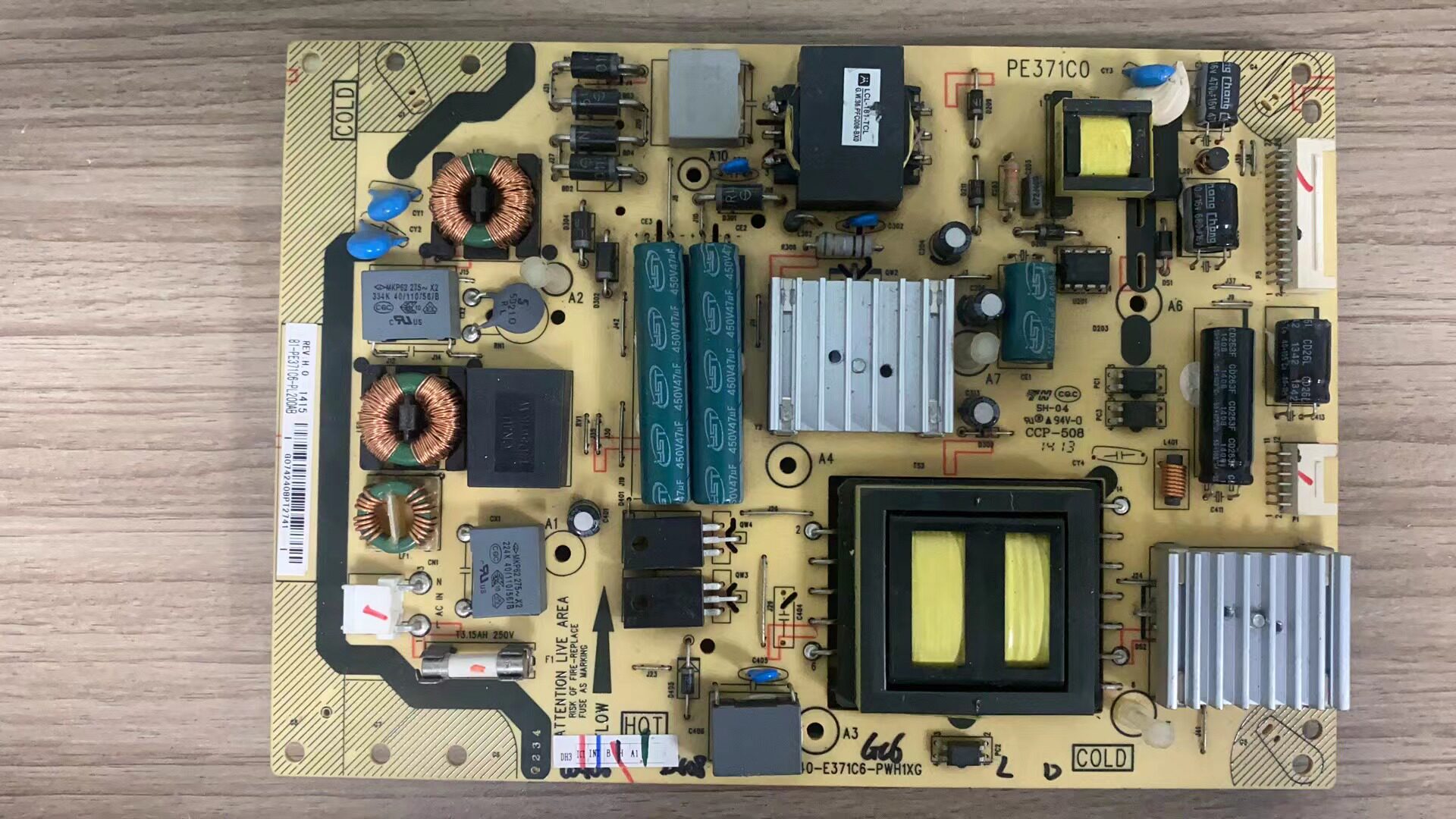 原厂TCL L48F3600A-3D L39E5090电源板40-E371C6-PWH1XG/PWG1XG测