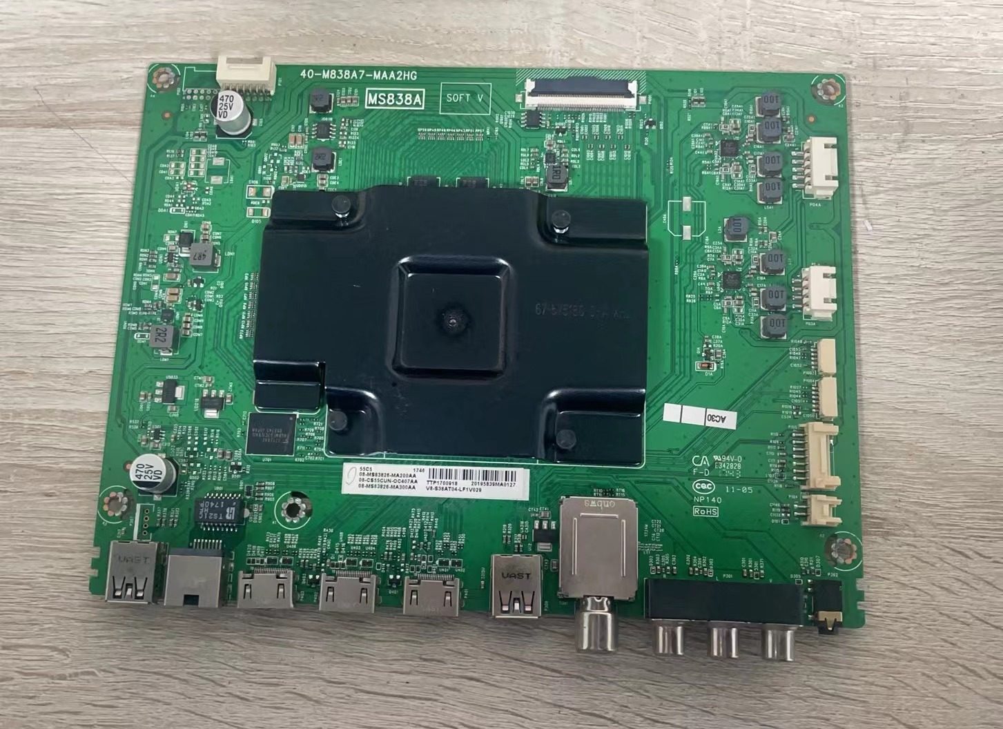 测试好原装TCL 55C5液晶电视主板40-M838A7-MAA2HG配屏LVU550NEBL