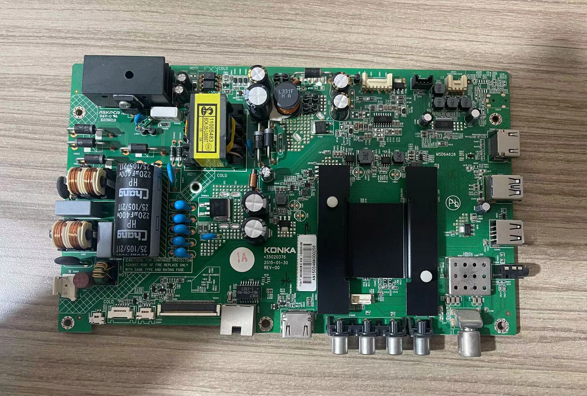 @原装拆机康佳LED48M2600B 主板35020376 配屏72000718YT 718YT