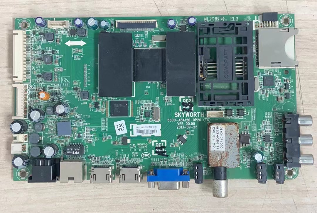 #原装创维55E730A 主板5800-A8A120-0P20 屏LC550DUN(PG)(P2)实拍