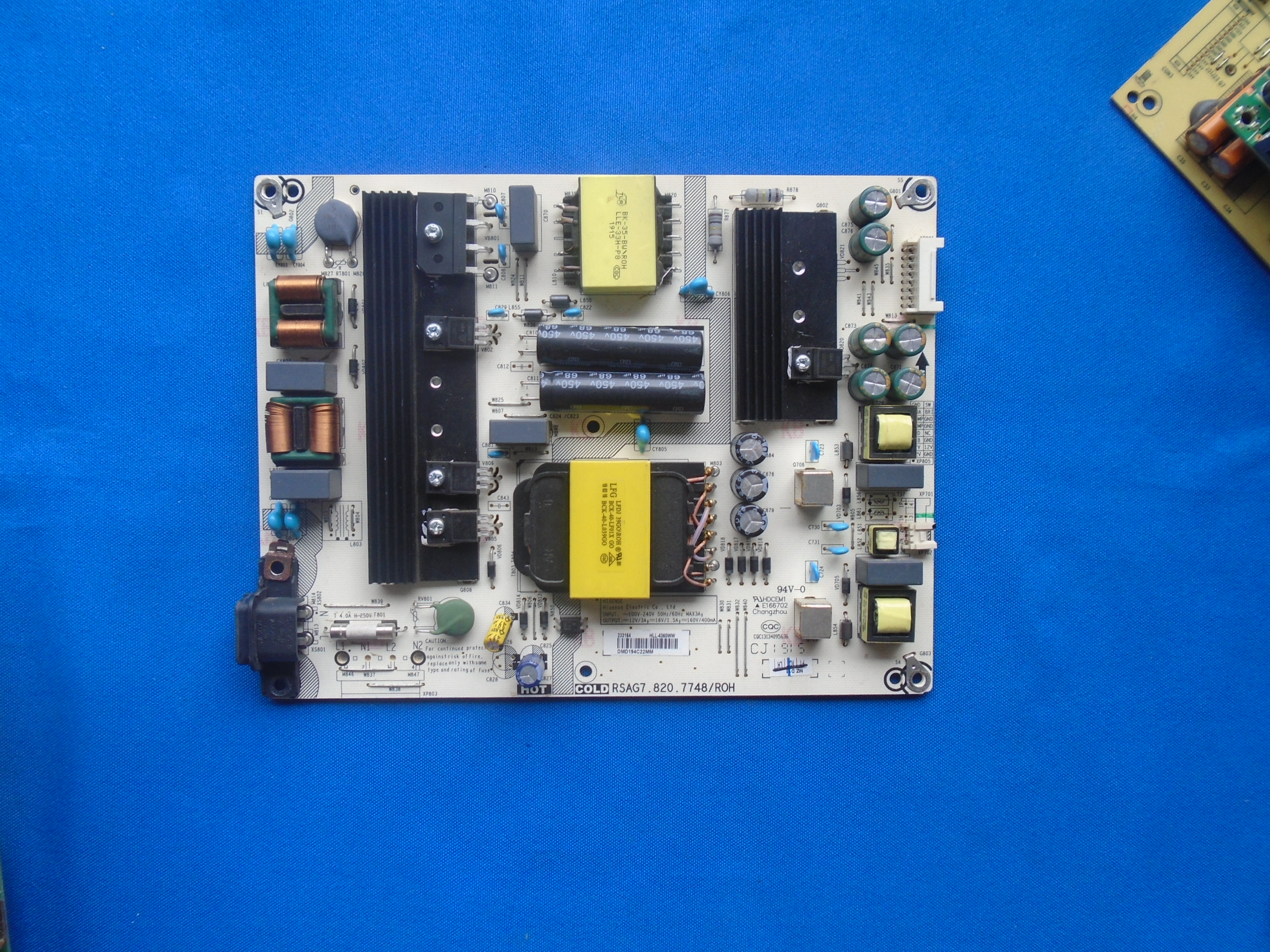 原装海信58V1A HZ58A55 H58E3A电源板RSAG7.820.7748 HLL-4360WW