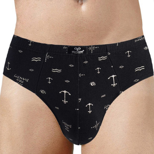 4条盒装印花棉质面料男士内裤