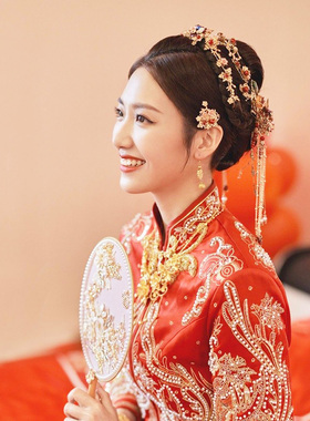 秀禾服头饰新娘大气凤冠结婚发饰