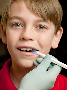 美国ARK 蓝色纹理头口腔感觉棒 口腔按摩棒 感知觉训练工具